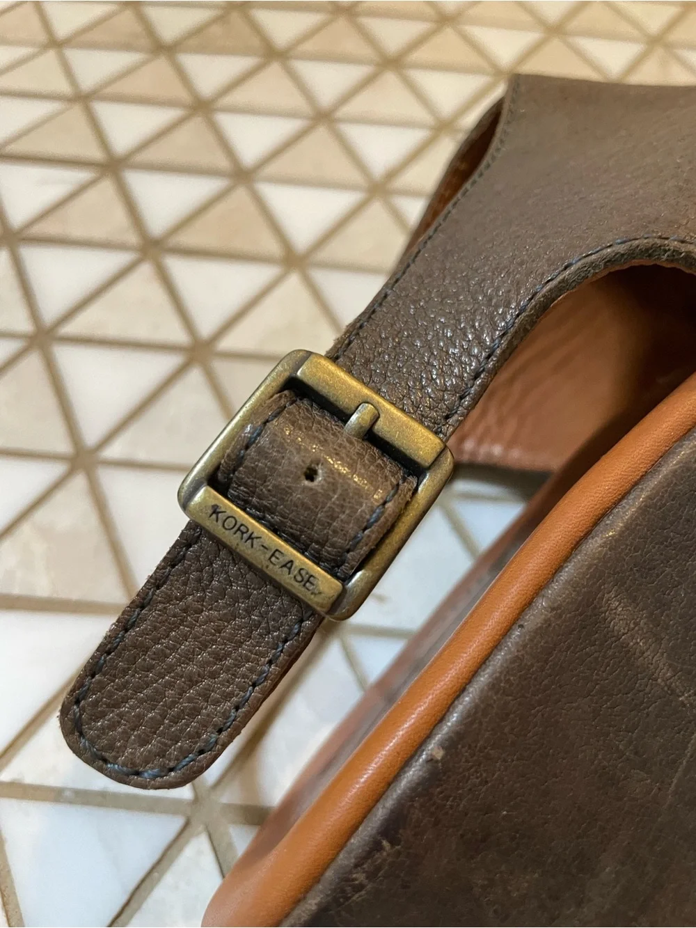 Kork-Ease Pebble Leather Platform Sandals Slingback Heels Women’s Size 9/40.5
